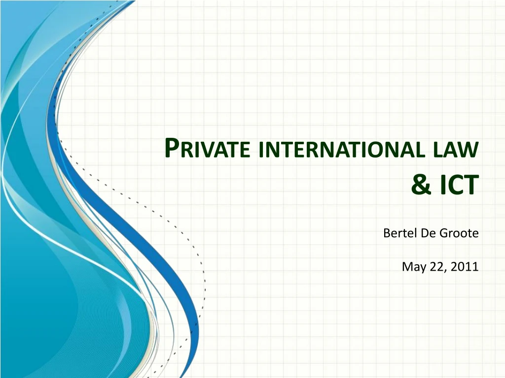 private international law ict