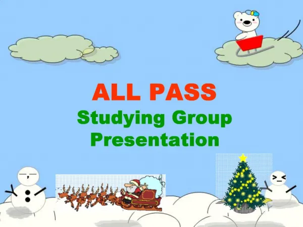ALL PASS Studying Group Presentation