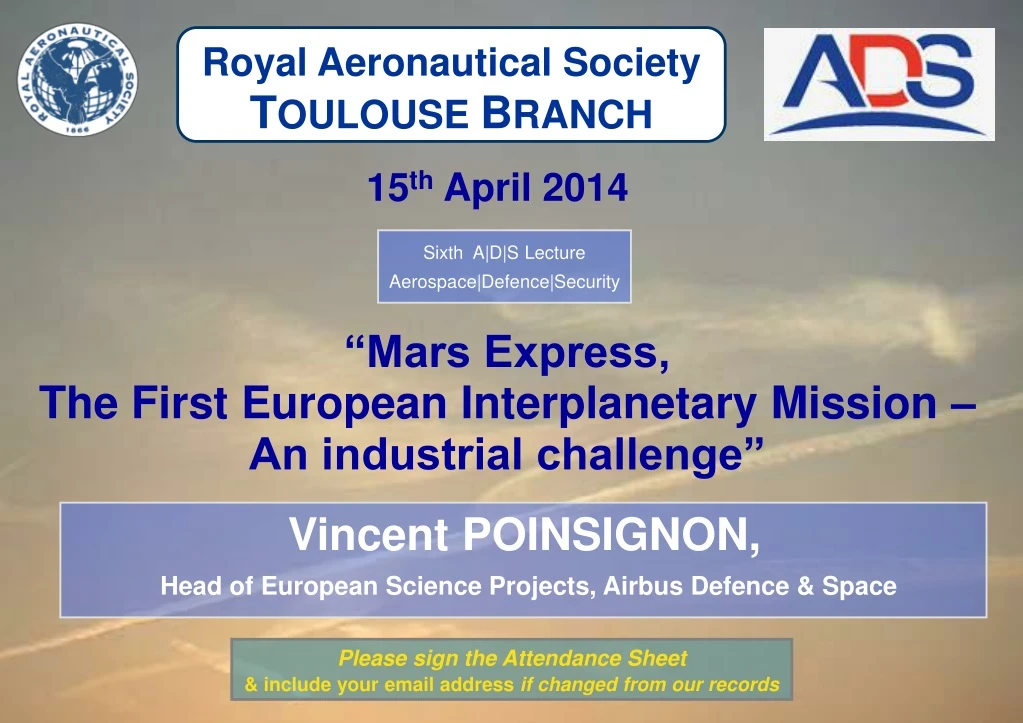 royal aeronautical society t oulouse b ranch