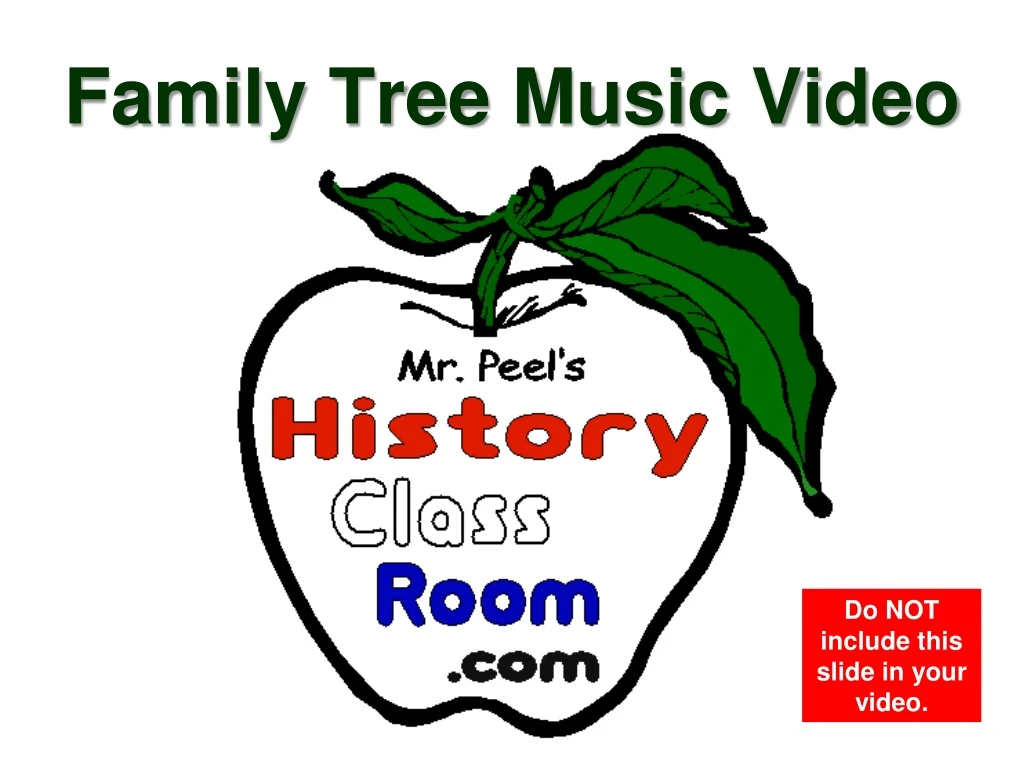 family tree music video