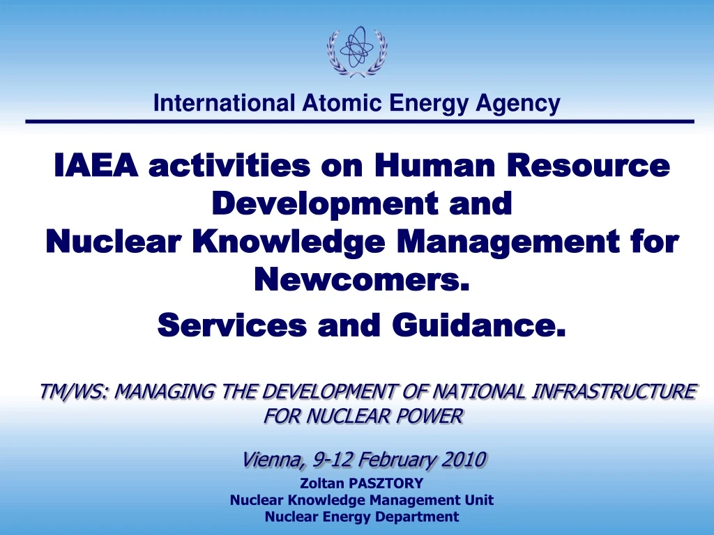 iaea activities on human resource development