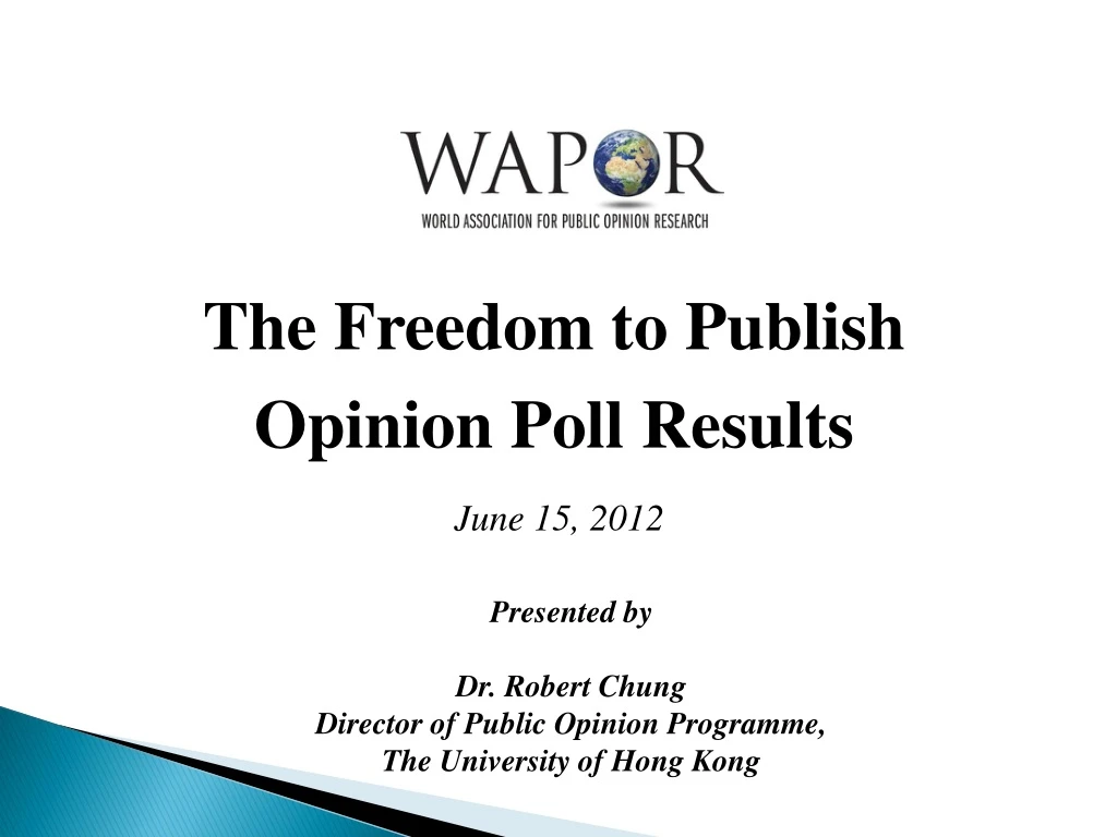 the freedom to publish opinion poll results