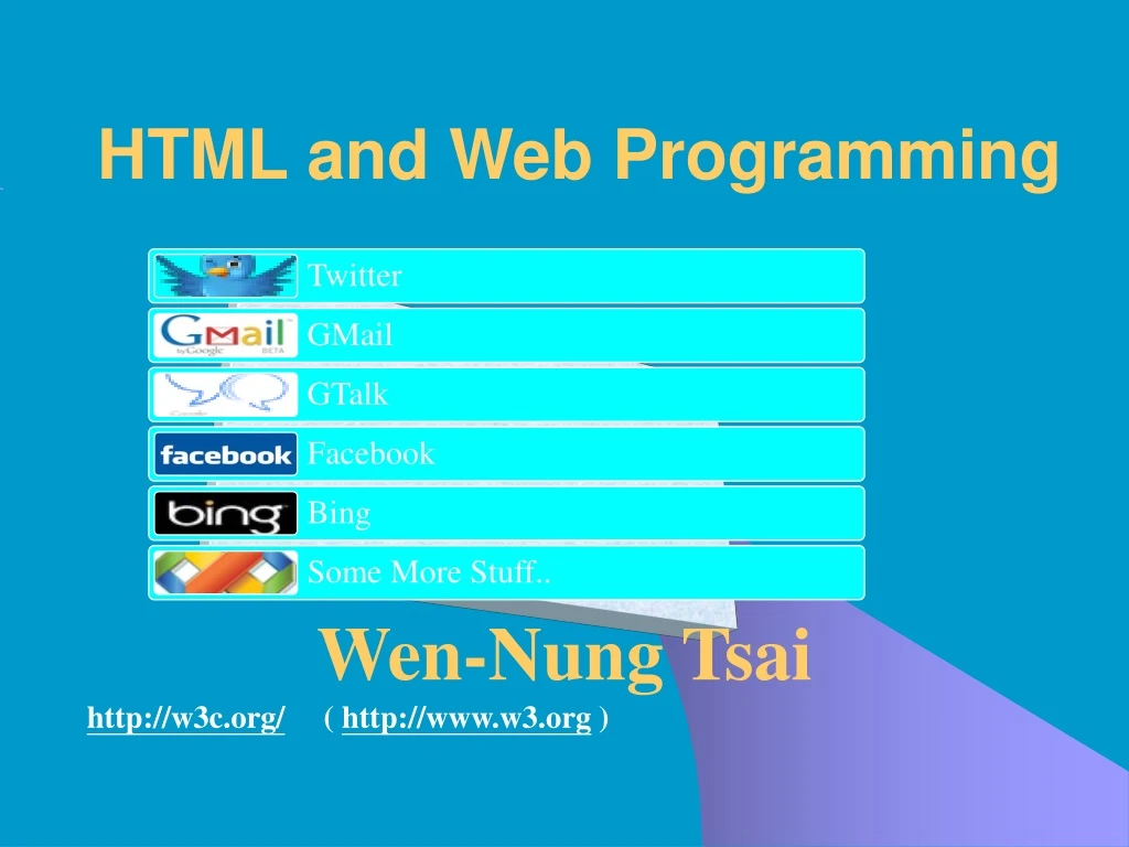 html and web programming