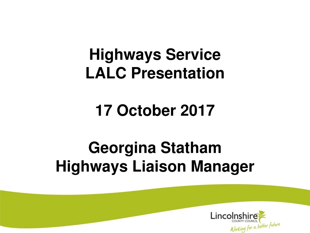 highways service lalc presentation 17 october
