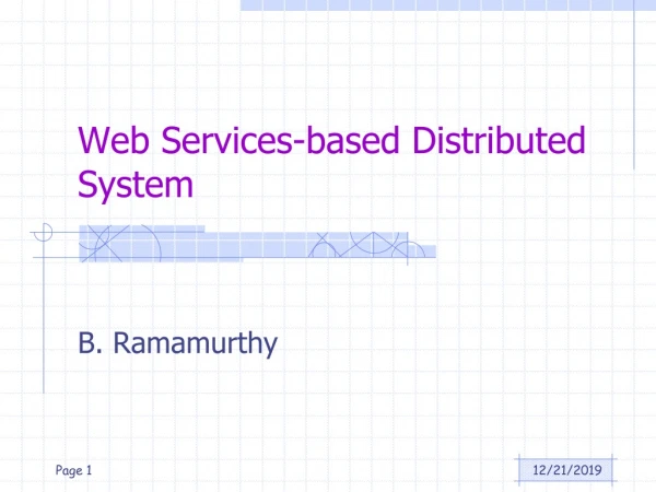 Web Services-based Distributed System