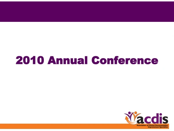 2010 Annual Conference