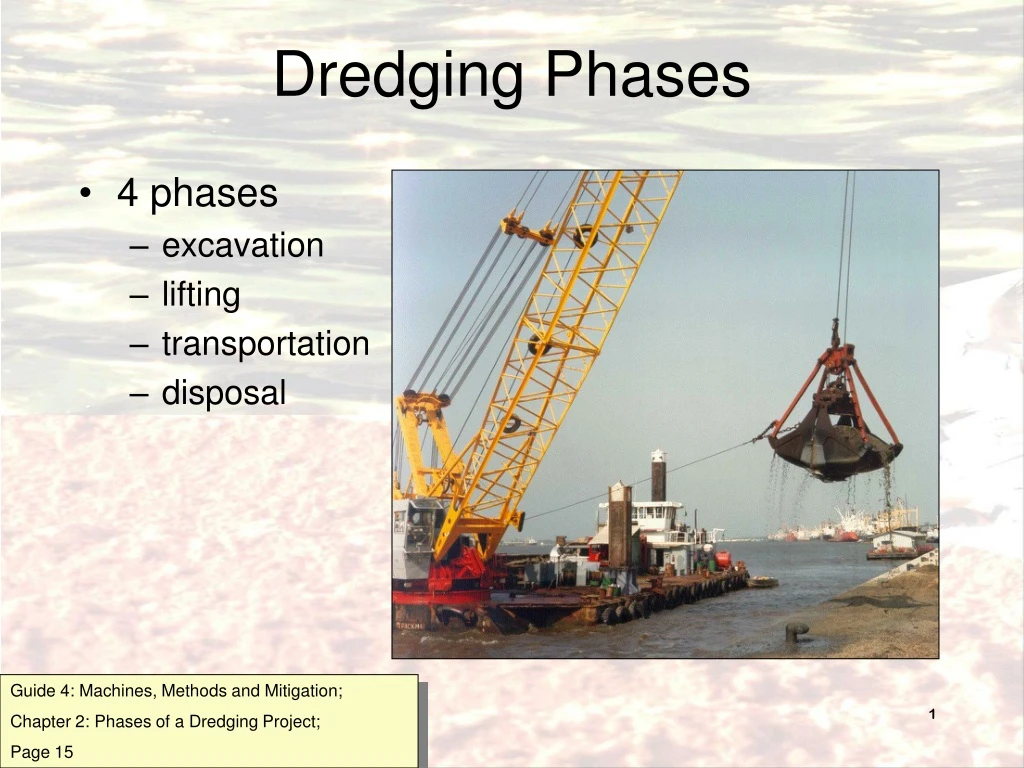 dredging phases