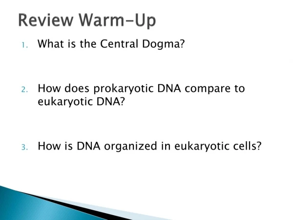 Review Warm-Up