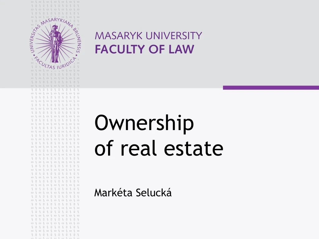 ownership of real estate mark ta seluck