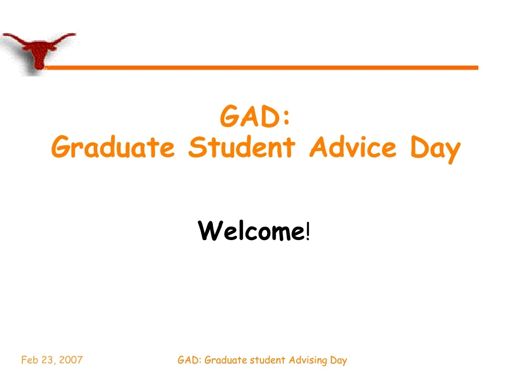 gad graduate student advice day