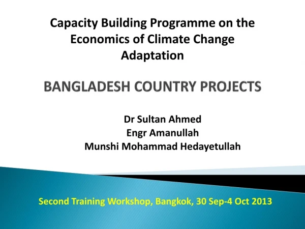 BANGLADESH COUNTRY PROJECTS