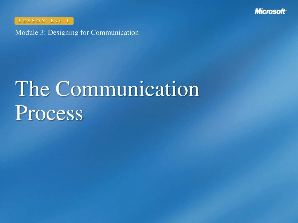 the communication process