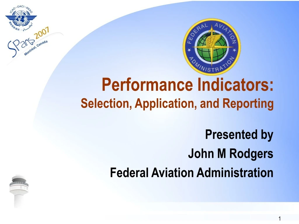 performance indicators selection application and reporting