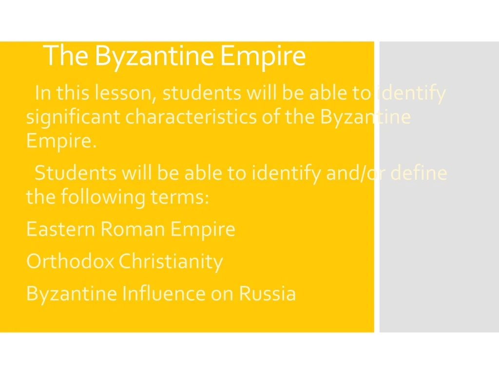 the byzantine empire