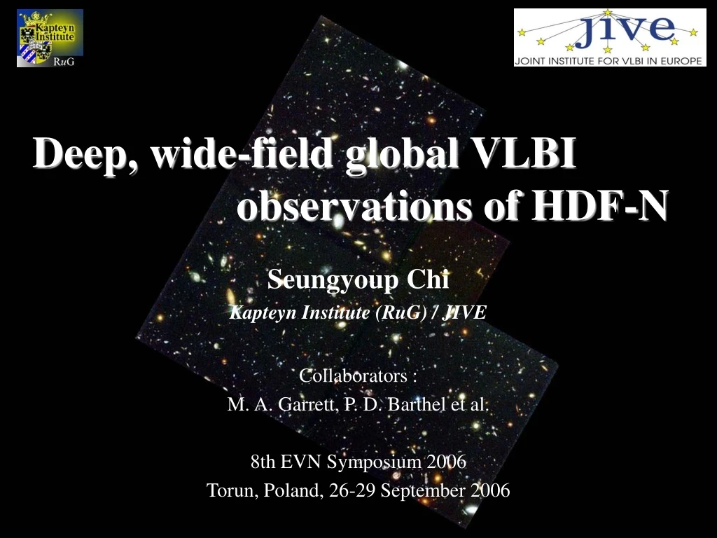deep wide field global vlbi observations of hdf n