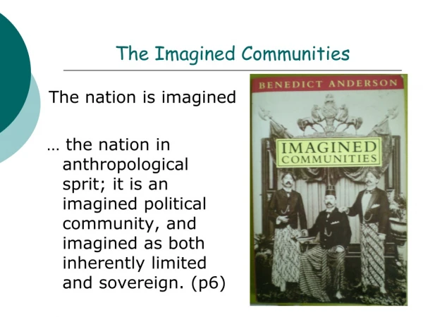 The Imagined Communities