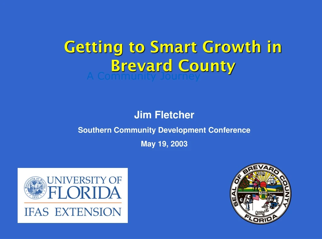 getting to smart growth in brevard county