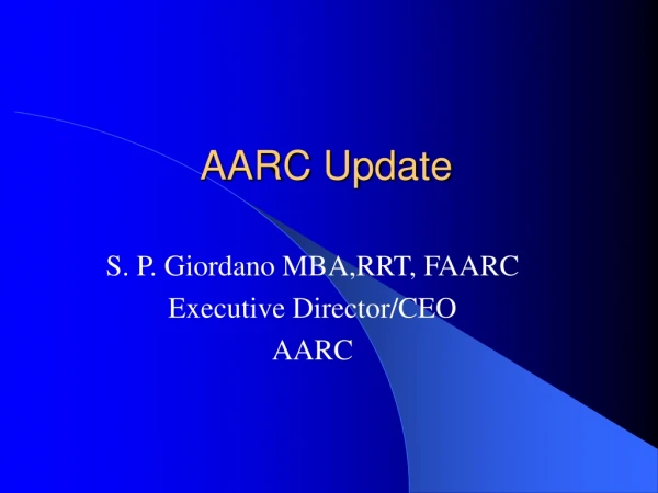 AARC Update
