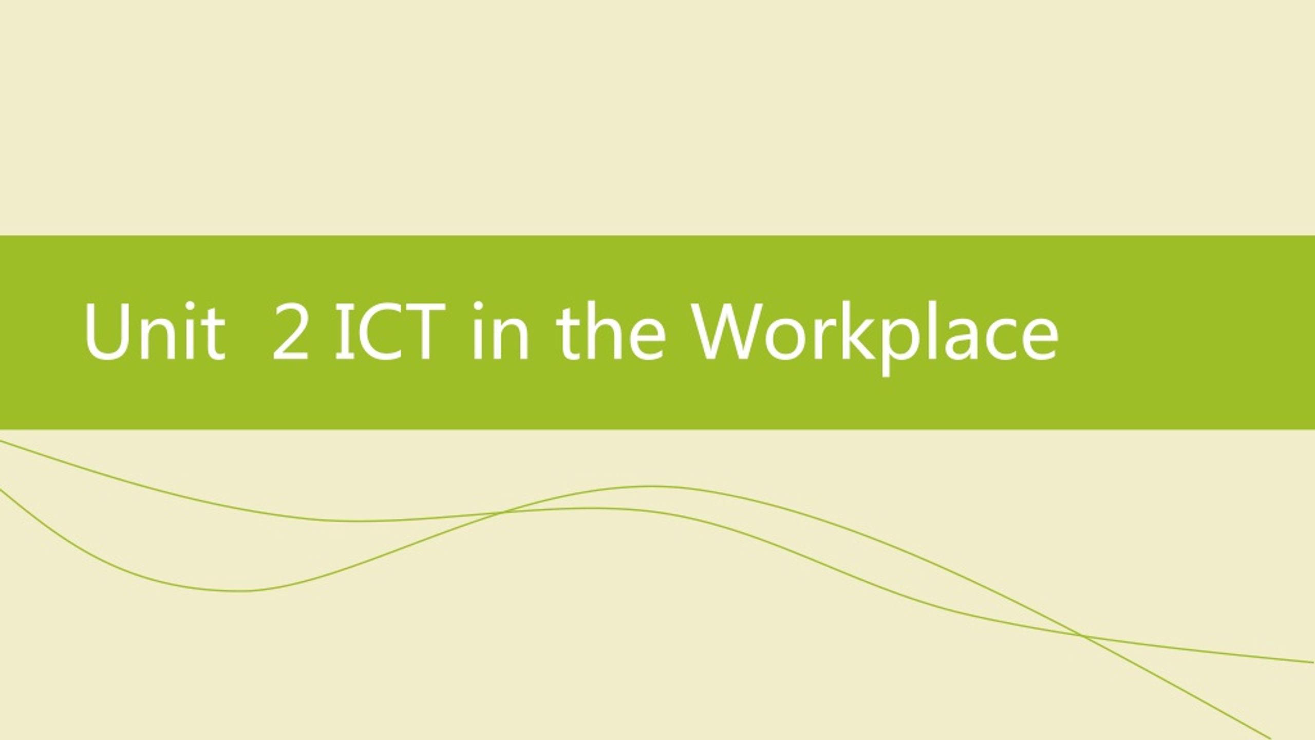 PPT - Enhancing English Skills: Using ICT in the Workplace PowerPoint ...