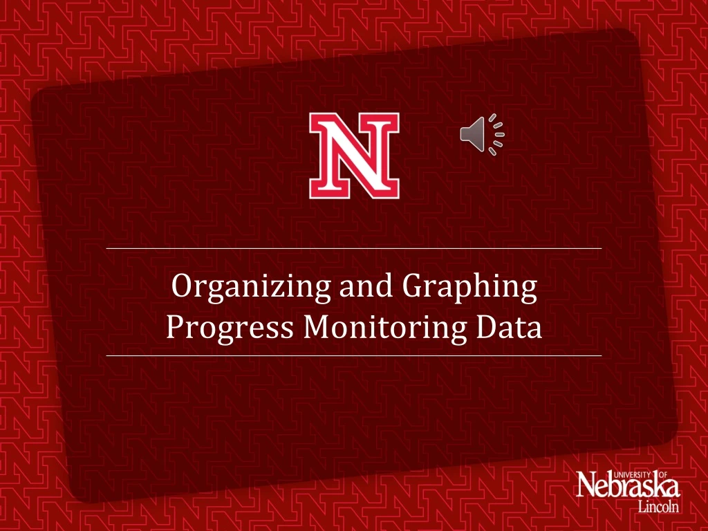 organizing and graphing progress monitoring data