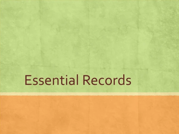 Essential Records