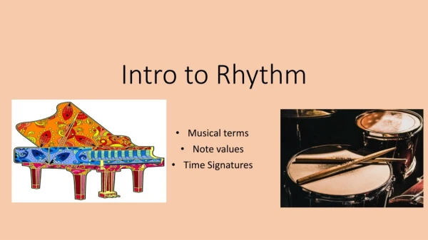 Intro to Rhythm
