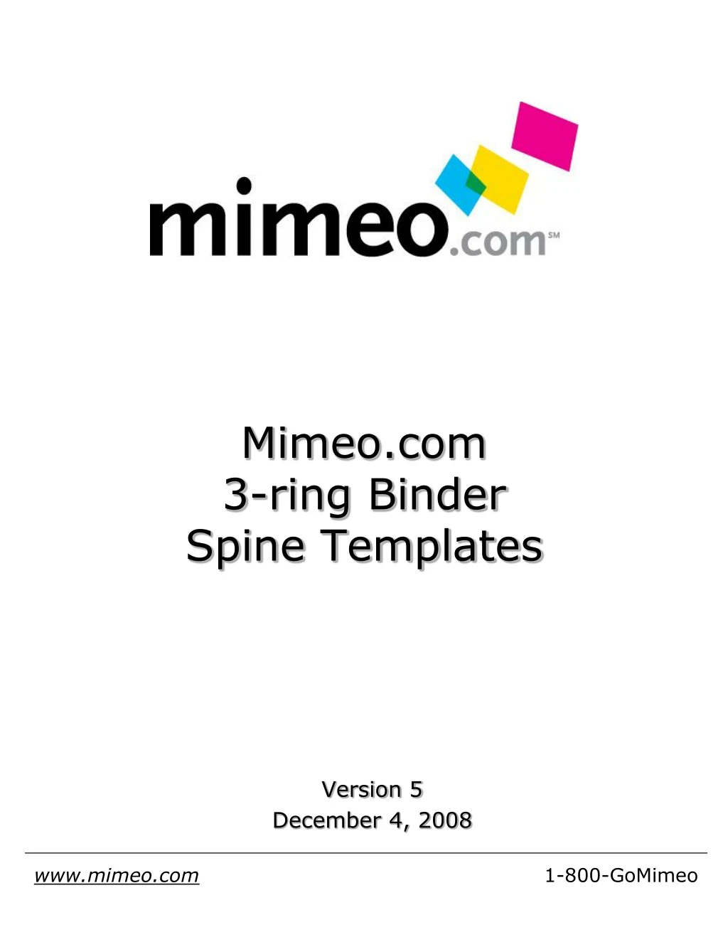 mimeo com 3 ring binder spine templates