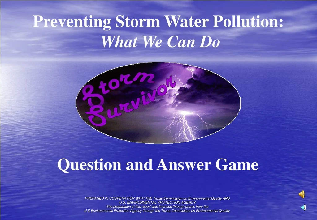 preventing storm water pollution what we can do