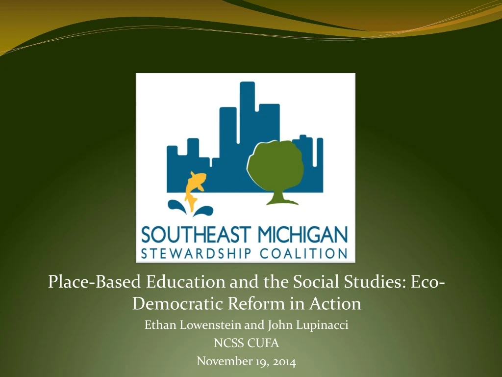 place based education and the social studies