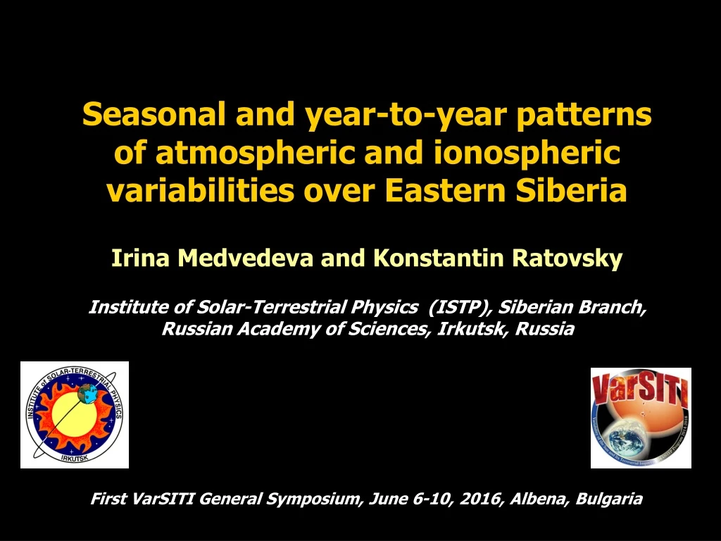 seasonal and year to year patterns of atmospheric