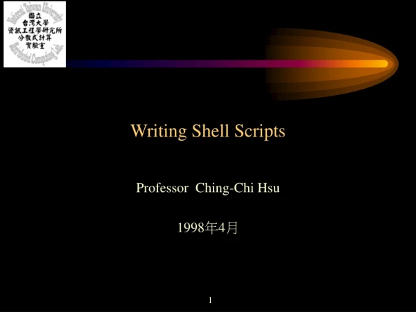 Writing Shell Scripts