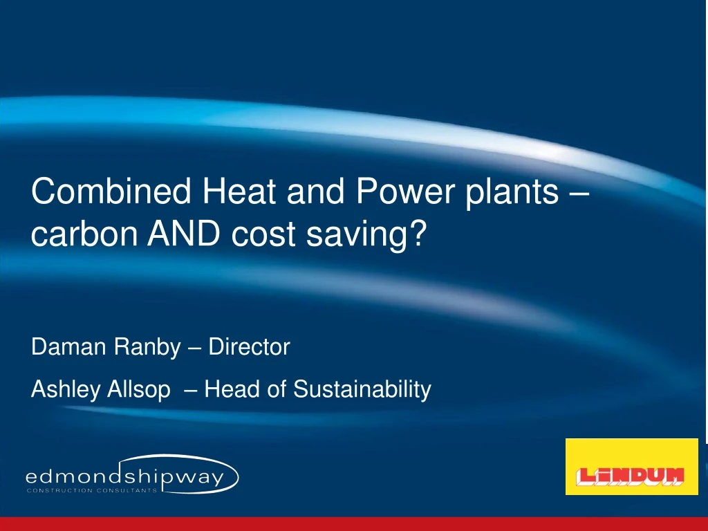 combined heat and power plants carbon and cost