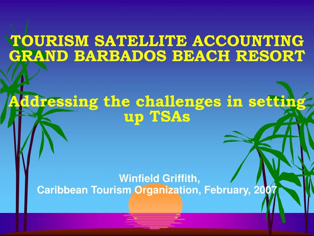 tourism satellite accounting grand barbados beach