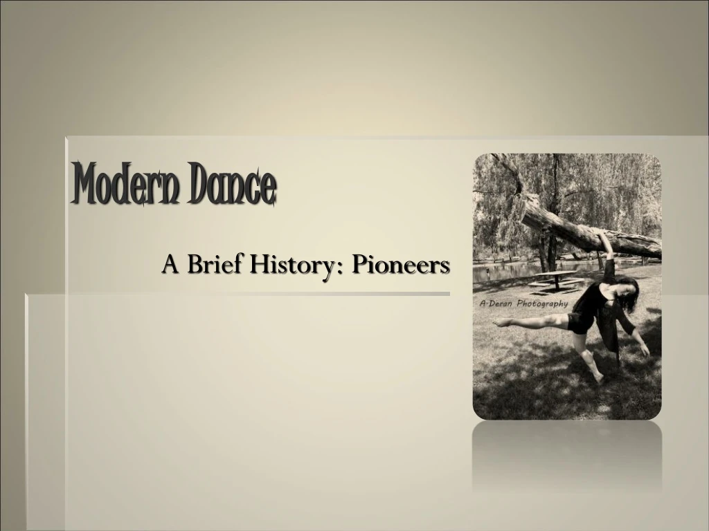 modern dance