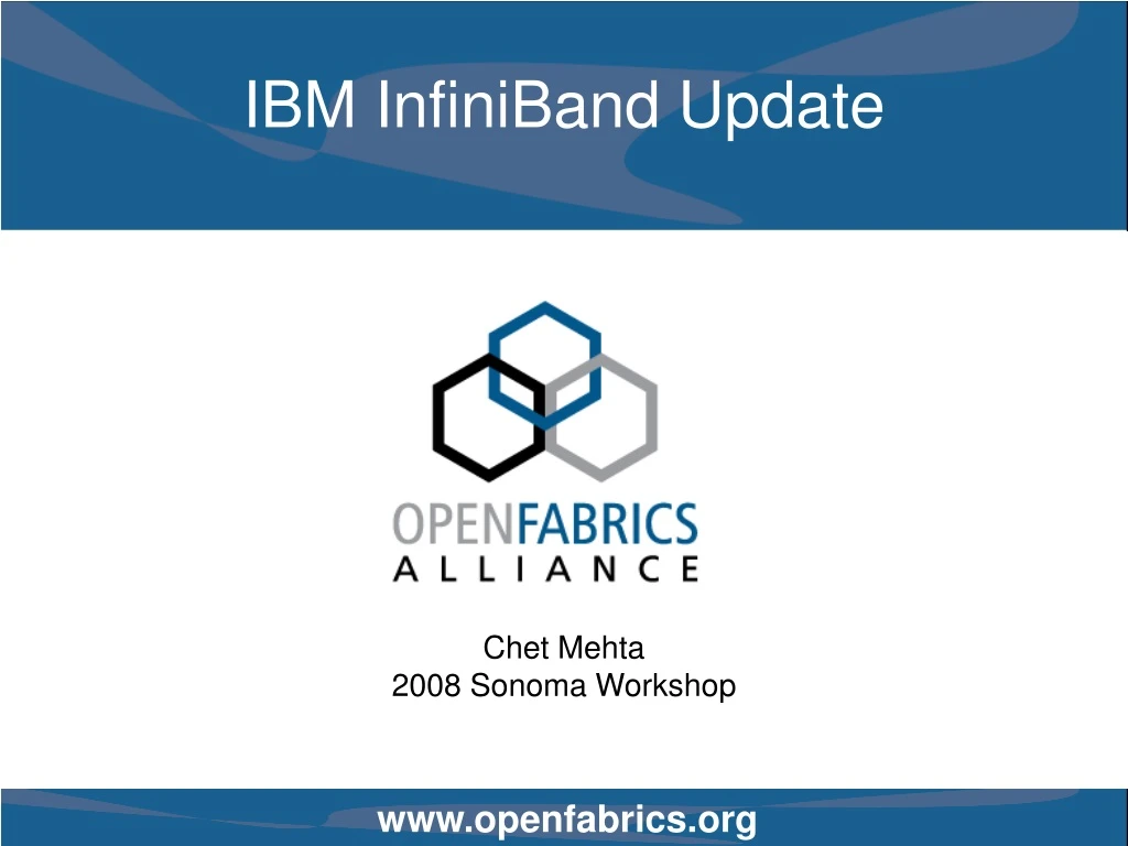 ibm infiniband update