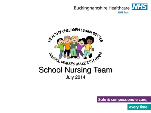 School Nursing  Team July 2014