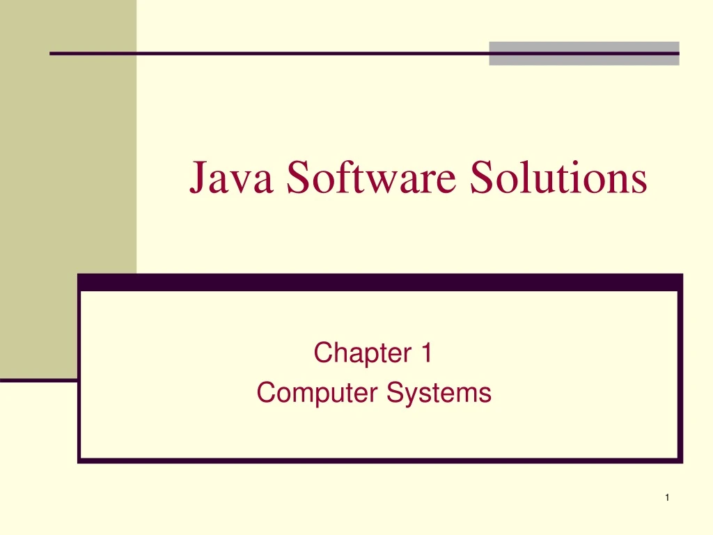 java software solutions