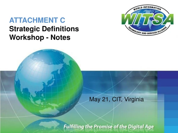 ATTACHMENT C Strategic  Definitions  Workshop - Notes