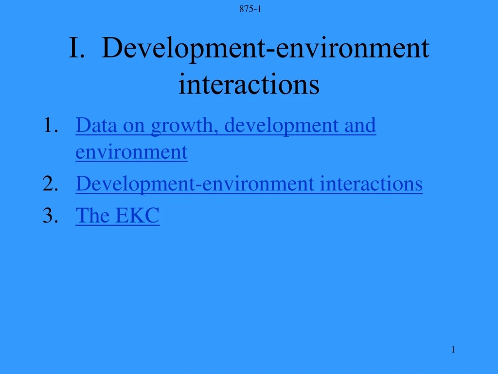 i development environment interactions