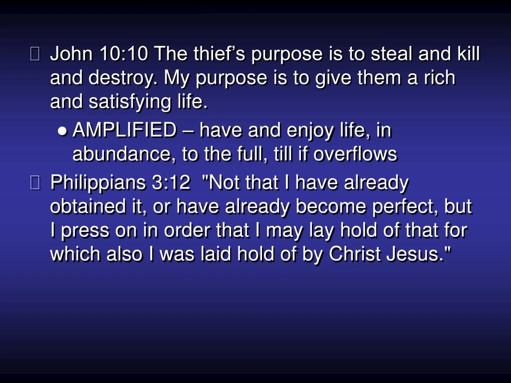 john 10 10 the thief s purpose is to steal