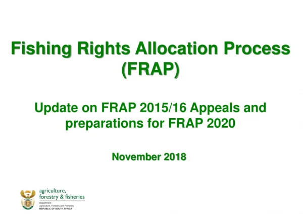 Fishing  Rights Allocation Process (FRAP)