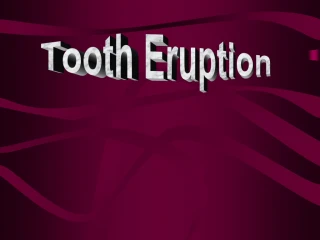Tooth Eruption