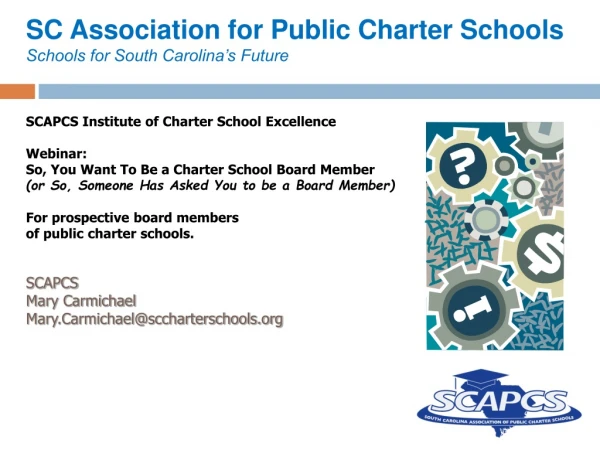SC Association for Public Charter Schools Schools for South Carolina’s Future