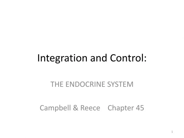 Integration and Control: