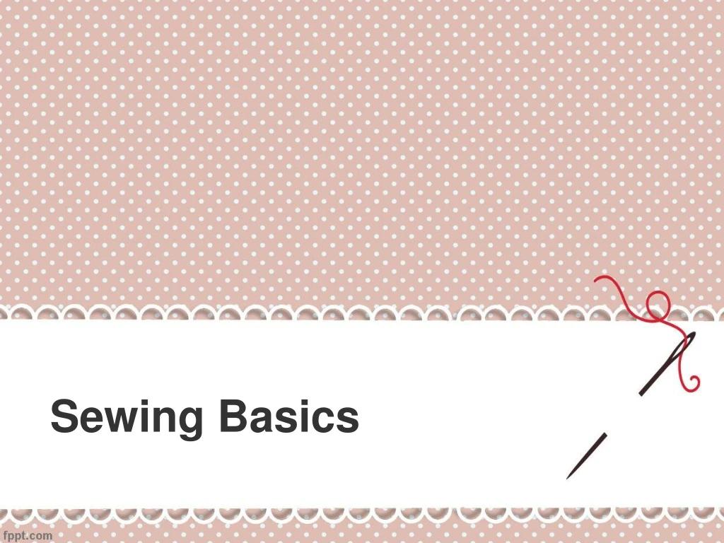 sewing basics