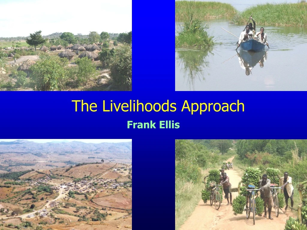 the livelihoods approach