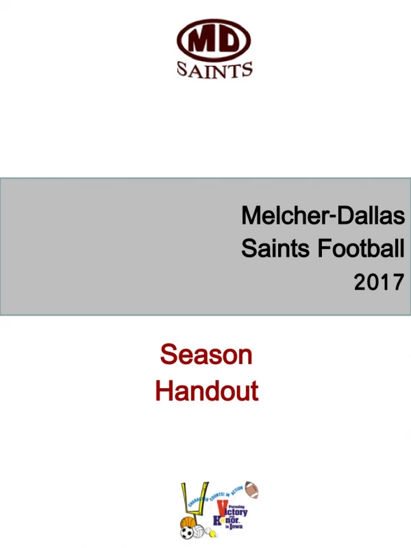 Melcher-Dallas Saints Football 2017