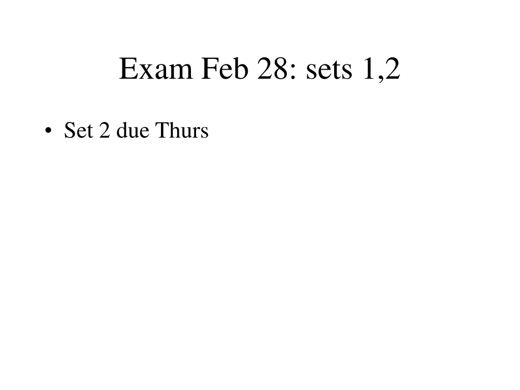 exam feb 28 sets 1 2