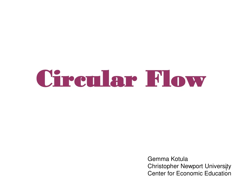 circular flow