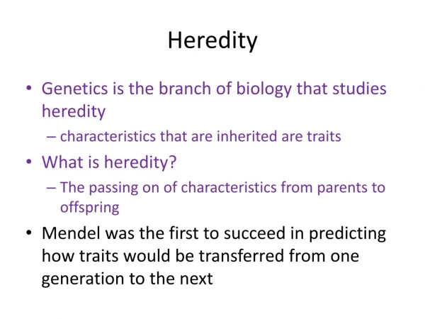 Heredity